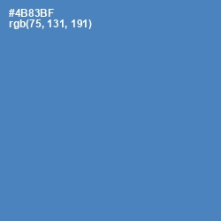 #4B83BF - Steel Blue Color Image