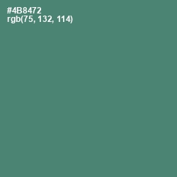 #4B8472 - Viridian Color Image