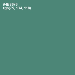 #4B8676 - Viridian Color Image