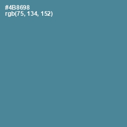 #4B8698 - Smalt Blue Color Image