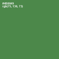 #4B8849 - Hippie Green Color Image