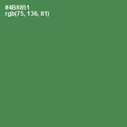 #4B8851 - Hippie Green Color Image