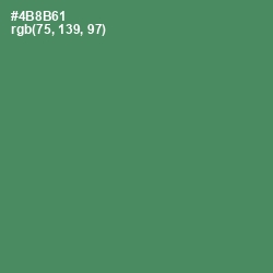 #4B8B61 - Viridian Color Image