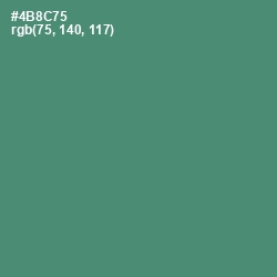 #4B8C75 - Viridian Color Image