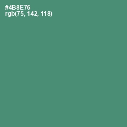 #4B8E76 - Viridian Color Image