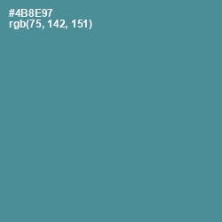 #4B8E97 - Smalt Blue Color Image
