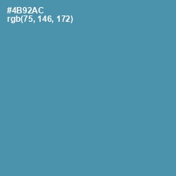 #4B92AC - Hippie Blue Color Image