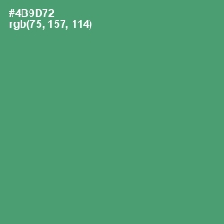 #4B9D72 - Viridian Color Image