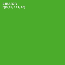 #4BAB2B - Apple Color Image