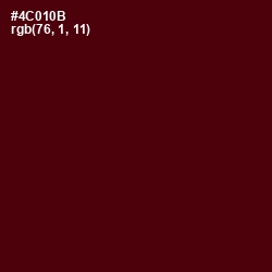 #4C010B - Mahogany Color Image