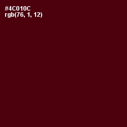 #4C010C - Mahogany Color Image