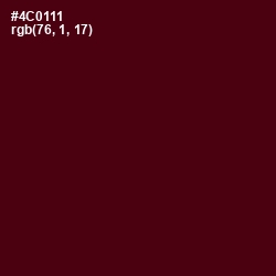 #4C0111 - Cab Sav Color Image