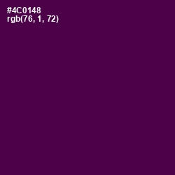 #4C0148 - Loulou Color Image