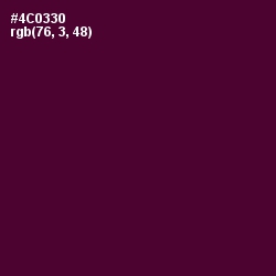 #4C0330 - Blackberry Color Image