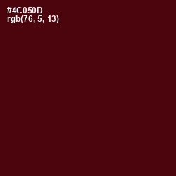 #4C050D - Bulgarian Rose Color Image