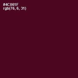 #4C061F - Cab Sav Color Image