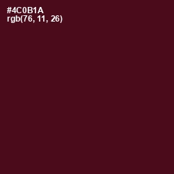 #4C0B1A - Cab Sav Color Image