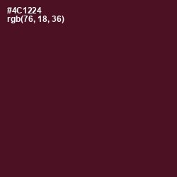 #4C1224 - Barossa Color Image