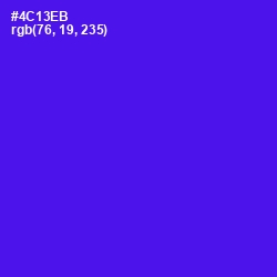 #4C13EB - Purple Heart Color Image