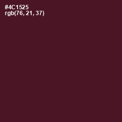 #4C1525 - Wine Berry Color Image