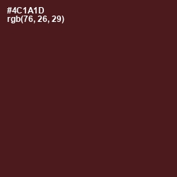 #4C1A1D - Cocoa Bean Color Image