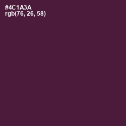 #4C1A3A - Wine Berry Color Image