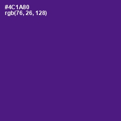 #4C1A80 - Pigment Indigo Color Image