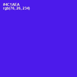 #4C1AEA - Purple Heart Color Image