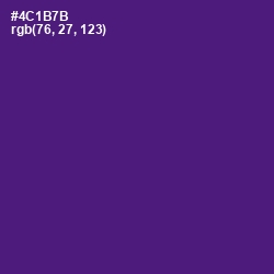 #4C1B7B - Honey Flower Color Image