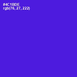 #4C1BDE - Purple Heart Color Image