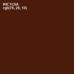 #4C1C0A - Van Cleef Color Image