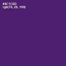 #4C1C6D - Scarlet Gum Color Image