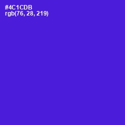 #4C1CDB - Purple Heart Color Image