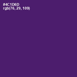 #4C1D6D - Scarlet Gum Color Image