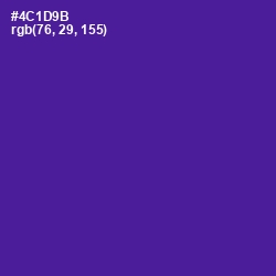 #4C1D9B - Pigment Indigo Color Image