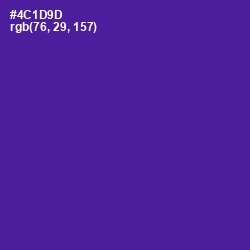 #4C1D9D - Pigment Indigo Color Image