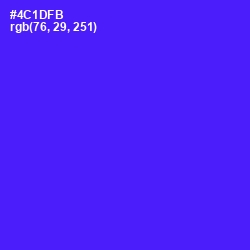 #4C1DFB - Purple Heart Color Image