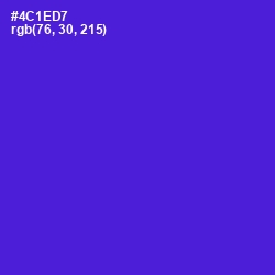 #4C1ED7 - Purple Heart Color Image