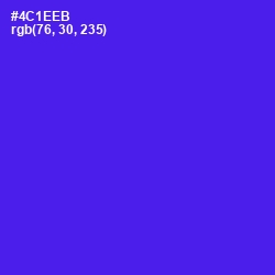 #4C1EEB - Purple Heart Color Image