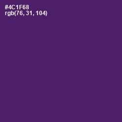 #4C1F68 - Scarlet Gum Color Image