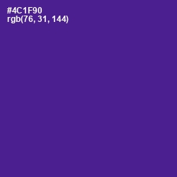 #4C1F90 - Pigment Indigo Color Image