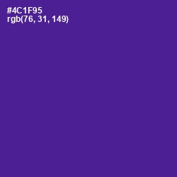 #4C1F95 - Pigment Indigo Color Image