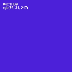 #4C1FD9 - Purple Heart Color Image