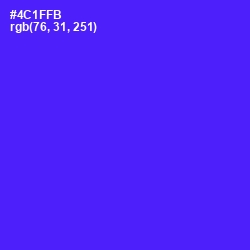 #4C1FFB - Purple Heart Color Image