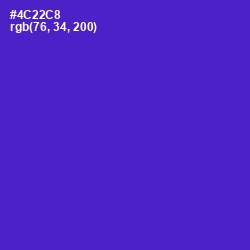#4C22C8 - Purple Heart Color Image