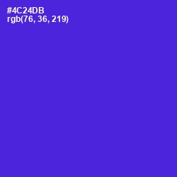 #4C24DB - Purple Heart Color Image