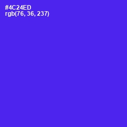 #4C24ED - Purple Heart Color Image