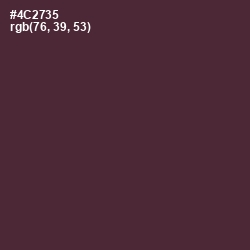 #4C2735 - Livid Brown Color Image