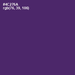 #4C276A - Honey Flower Color Image
