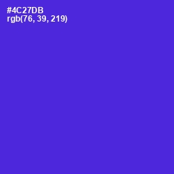 #4C27DB - Purple Heart Color Image